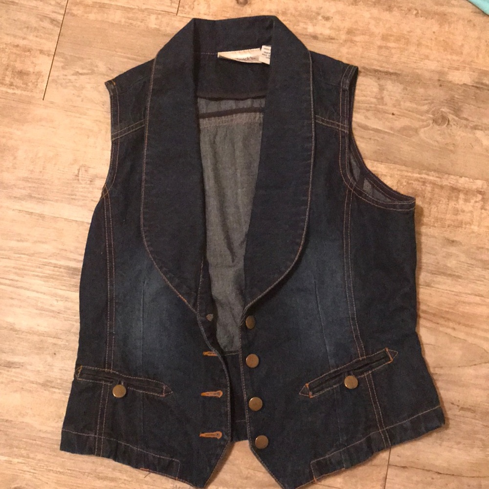 Ladies denim vest